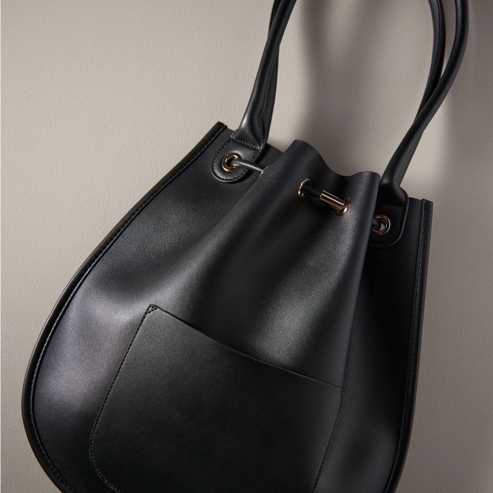 NWT Anthropologie Cinched rounded tote - Picture 4 of 8